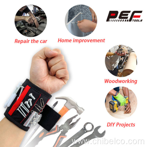 1680d Nylon Magnetic Wristband For Holding Tools Customized